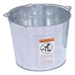 Manufacturer Varies Bucket,Steel,Silver,Open Head BKT-GAL-325