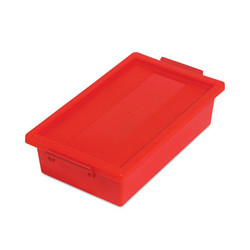 deflecto® Little Artist Antimicrobial 2.5 Qt Tote, Red 39513RED