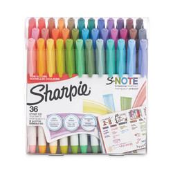 Sharpie® HILIGHTER,S-NOTE,36PK,AST 2148154