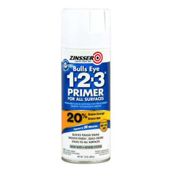 Zinsser Alkyd Primer,White,Flat,Size 13 oz. 02008