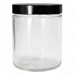 Qorpak Jar,480 mL,96 mm H,Clear,PK12 GLC-01705