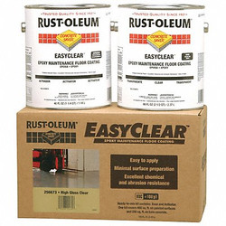 Rust-Oleum Floor Coating,Clear,1 gal,Kit  256673