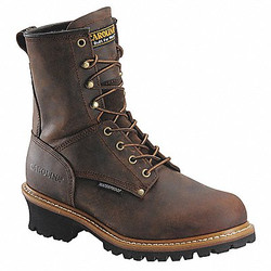 Carolina Shoe Logger Boot,EE,12,Brown,PR CA9821