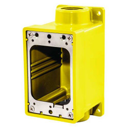 Hubbell Wiring Device-Kellems Weatherproof Electrical Box,3/4" Hub Sz HBL60CM83A
