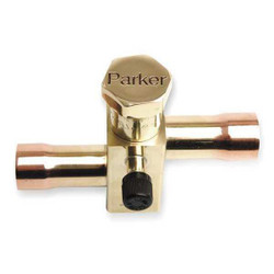 Parker Service/Shut Off Valve,5/8 In,Copper QL171R-10-10