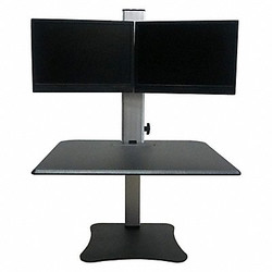 Victor Technology Standing Desk,Dual Monitor,Manual DC350A