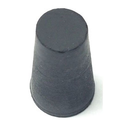Manufacturer Varies Stopper,Sz 0,10 mm BDia,Black,0,PK100 00-004