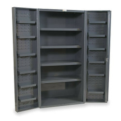 Durham Mfg Bin Cabinet,72"x36"x24",Gray,0Bns DC36-4S12DS-95