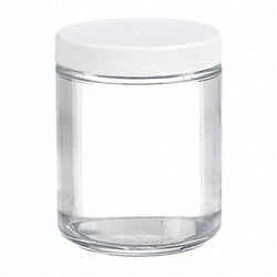 Wheaton Jar,250 mL,94 mm H,Clear,PK12  W216905