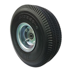 Manufacturer Varies Flat-Free Wheel,10"dia,350lb,4.10/3.50-4 53CM95