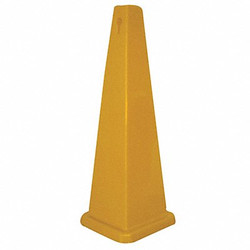Tough Guy Traffic Cone,Yellow,Polypropylene,26in H 6VKR3