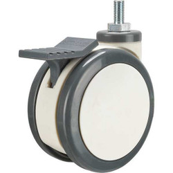 Manufacturer Varies Stem Caster,3 15/16"dia,Nylon,220lb P18S-N100K-ST8-WB-001