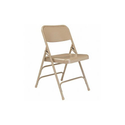 National Public Seating Folding Chair,Beige,18-3/4 In.,PK4 301