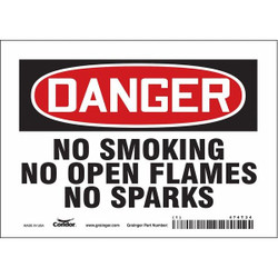 Condor Safety Sign,5 inx7 in,Vinyl 474T34