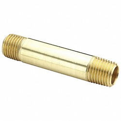 Parker Nipple, Brass, 1/2 in Pipe Size, MNPT 215PNL-8-25