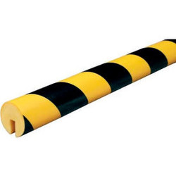 Knuffi Edge Bumper Guard Type B 196-3/4""L x 1-9/16""W Black & Yellow 60-6710