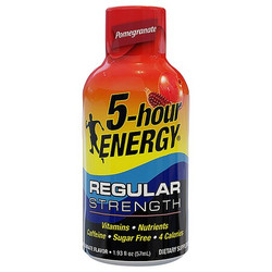 5 Hour Energy Energy Shot,1.93 oz Net Wt,Liquid,PK4 801240