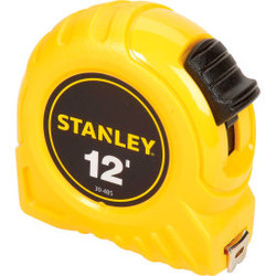 Stanley 30-485 1/2"" x 12' High-Vis High Impact ABS Case Tape Rule