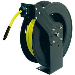 Legacy L8611FZ 3/8""x50' 300 PSI Spring Retractable Steel Air Hose Reel W/ Flexz