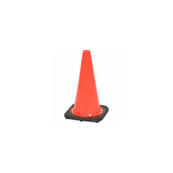 18"" Traffic Cone Non-Reflective Orange W/ Black Base 3 lbs 03-500-05