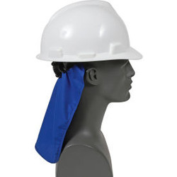 Ergodyne Chill-Its 6717 Cooling Hard Hat Pad W/ Neck Shade Solid Blue One Size