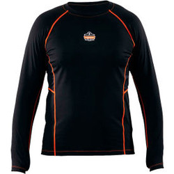 Ergodyne N-Ferno 6435 Thermal Base Layer Long Sleeve Shirt Black XL