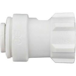 John Guest Polypropylene Faucet Connector 1/4'' x 7/16''-24 UNS 10/PK