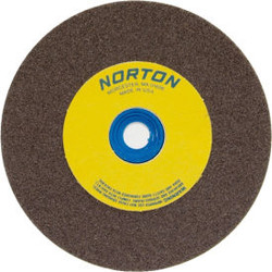 Norton 07660788280 Gemini Bench and Pedestal Wheel 8"" x 1"" x 1"" 100 Grit Alum