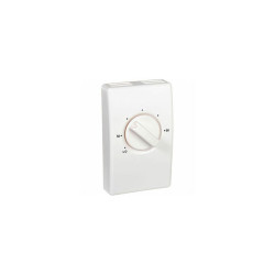 Wall Mount Line Voltage Thermostat Single Pole White