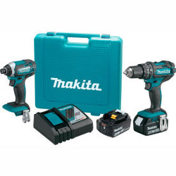 Makita XT261M 18V LXT 4.0Ah Li-Ion Cordless 2Pc Kit Hammer Drill/Impact Driver X