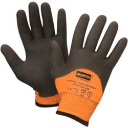 North Flex Cold Grip Plus 5 Cut-Resistant Gloves Hi-Vis Orange/Black Size M 1 Pa