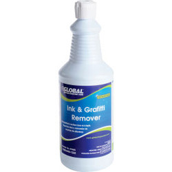 Global Industrial Ink & Graffiti Remover 1 Quart Bottle 6/Case