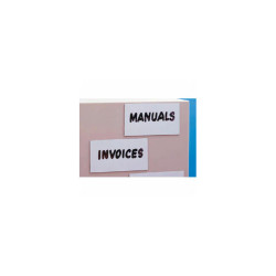Magnetic Write-On Label 50 ft X 2""H Roll