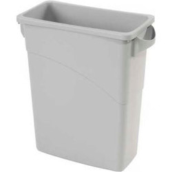 Rubbermaid Slim Jim 1971258 Recycling Container 16 Gallon - Gray