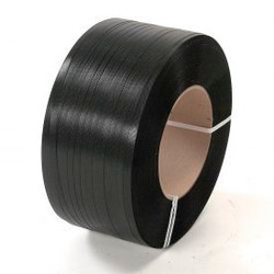 Global Industrial Polyester Strapping 1/2""W x 6500'L x 0.028"" Thick Black