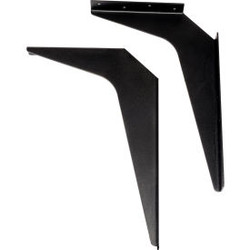 Global Industrial Wall Mount Brackets For 24"" Deep ADA Locker Bench Top Black P