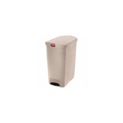 Rubbermaid Slim Jim 1883553 Plastic Step On Container End Step 24 Gallon - Beige