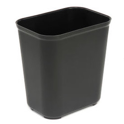 Rubbermaid Fire Resistant Fiberglass Wastebasket 7 Gallon Black