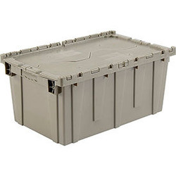 Global Industrial Attached Lid Shipping & Storage Container 27-3/16""x16-5/8""x1