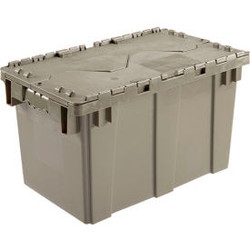 Global Industrial Plastic Attached Lid Shipping & Storage Container DC2213-12 22
