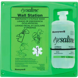 Honeywell Emergency Eye/Face Wash 32 Oz. Single Bottle Station 32-000461-0000