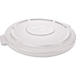 Rubbermaid Flat Lid For 10 Gal. Brute Container, White - FG260900WHT
