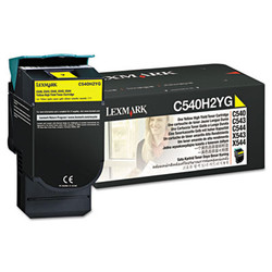 Lexmark™ C540h2yg High-Yield Toner, 2,000 Page-Yield, Yellow C540H2YG