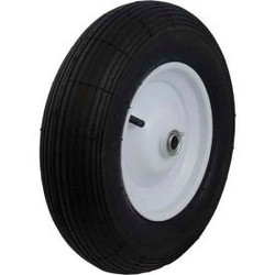 Marathon 20063 4.80/4.00-8 Ribbed Tread Pneumatic - 3"" Centered Hub - 3/4"" Bea