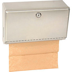 Bobrick ClassicSeries Horizontal Folded Paper Towel Dispenser W/Tumbler Lock Sta