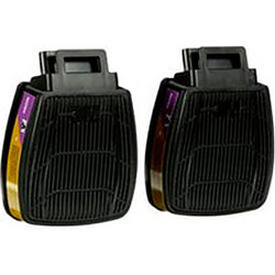 3M Secure Click Multi-Gas/Vapor Cartridge/Filter P100 D80926 2PK