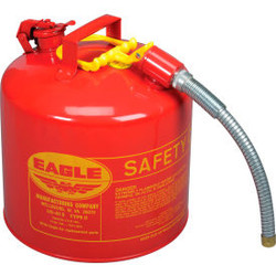 Eagle Type II Safety Can with 7/8"" Spout - 5 Gallons - Red