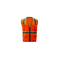 GSS Safety 1702 Class 2 Heavy Duty Safety Vest Orange 3XL