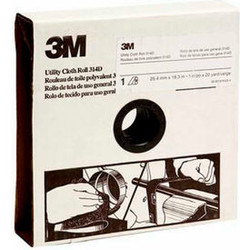 3M Utility Cloth Roll 1-1/2 W x 50 Yd Aluminum Oxide P240 Grit