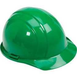ERB Americana Cap Safety Helmet 4-Point Slide-Lock Suspension Green